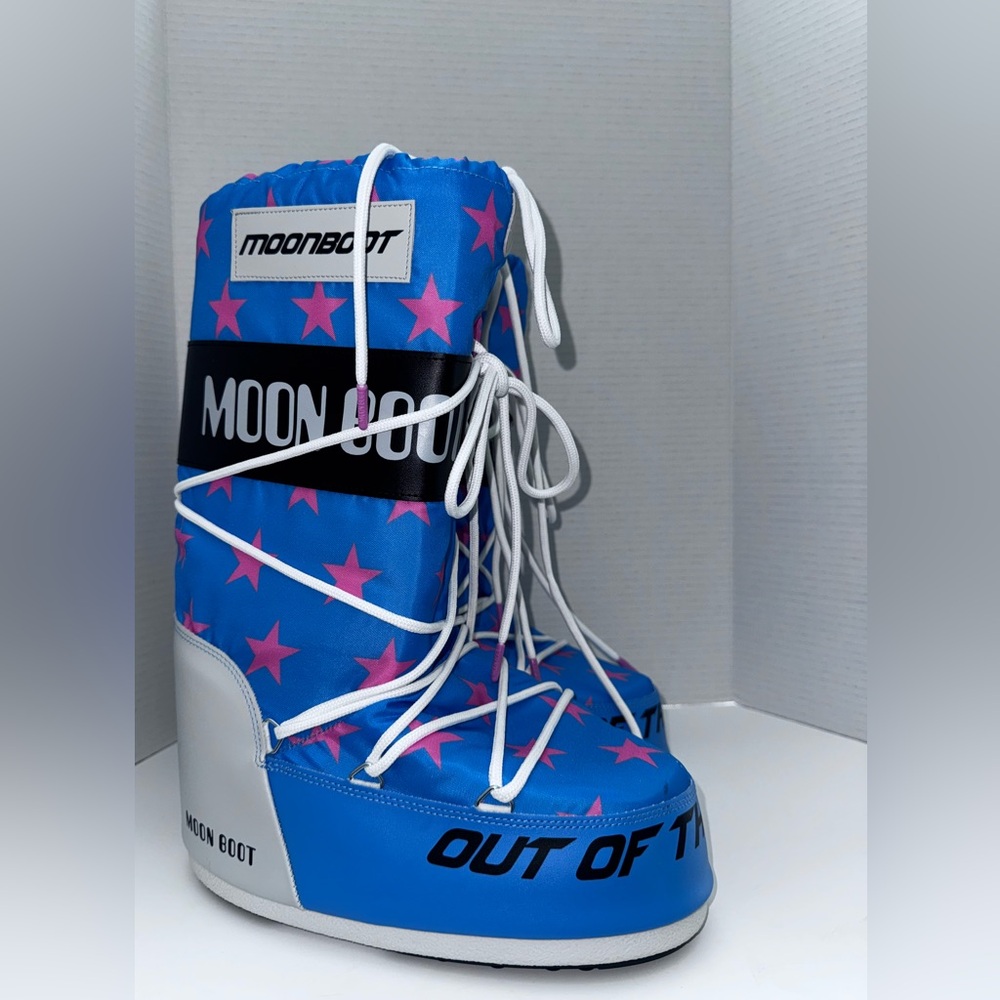 Moon Boot Icon Retrobiker Tall Snow Boots 10-11.5US - Picture 2 of 5